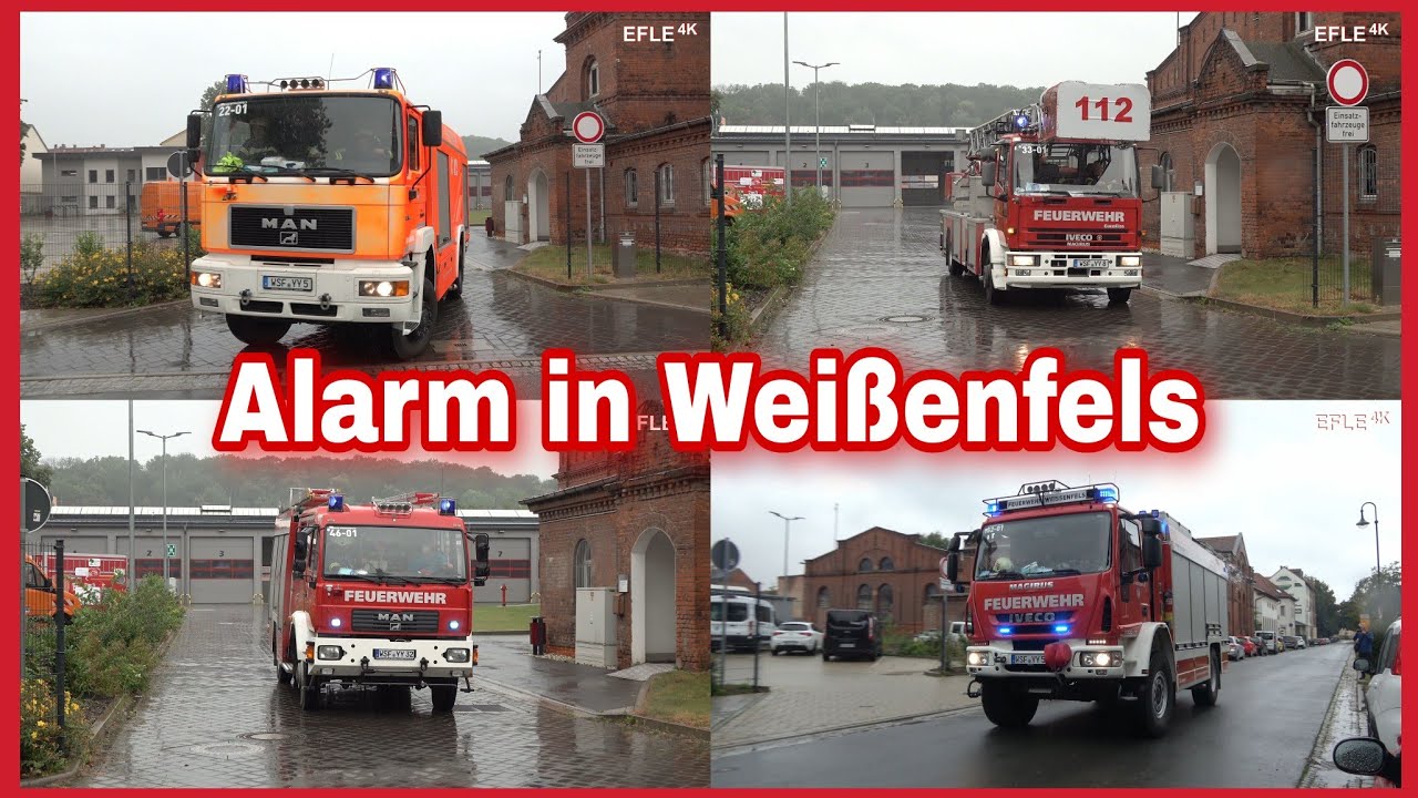 TLF 24/50, DLK 23-12, LF 16/12 und RW FF Weißenfels