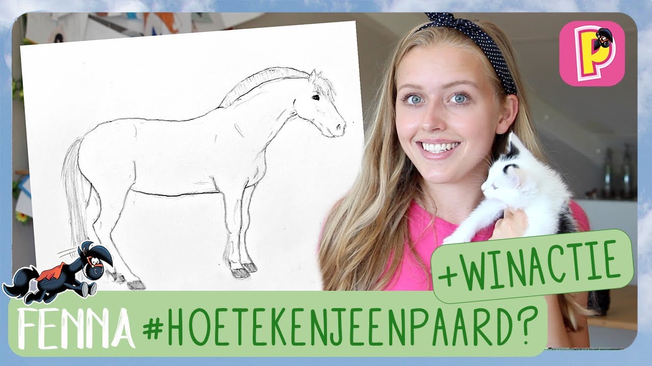 Hoe teken je een paard? + WINACTIE | Fenna | PennyTV