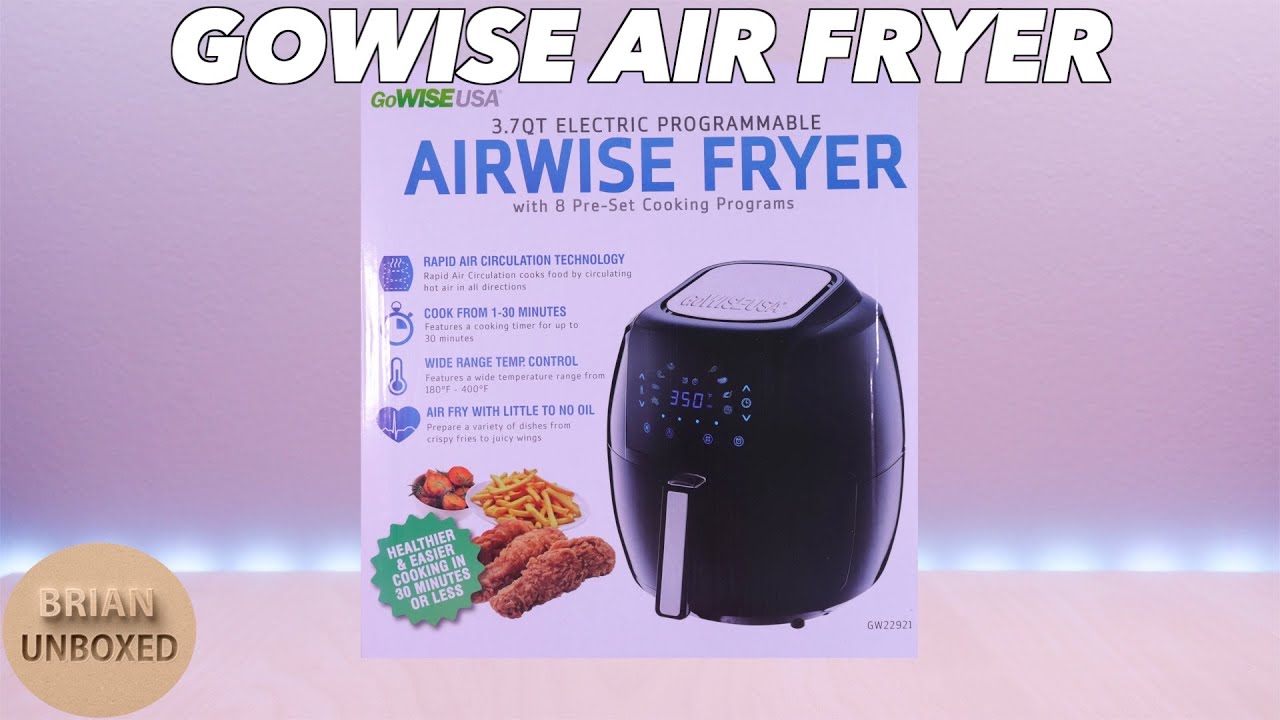 GoWISE Air Fryer 3.7QT 8 Presets - Review & Demo