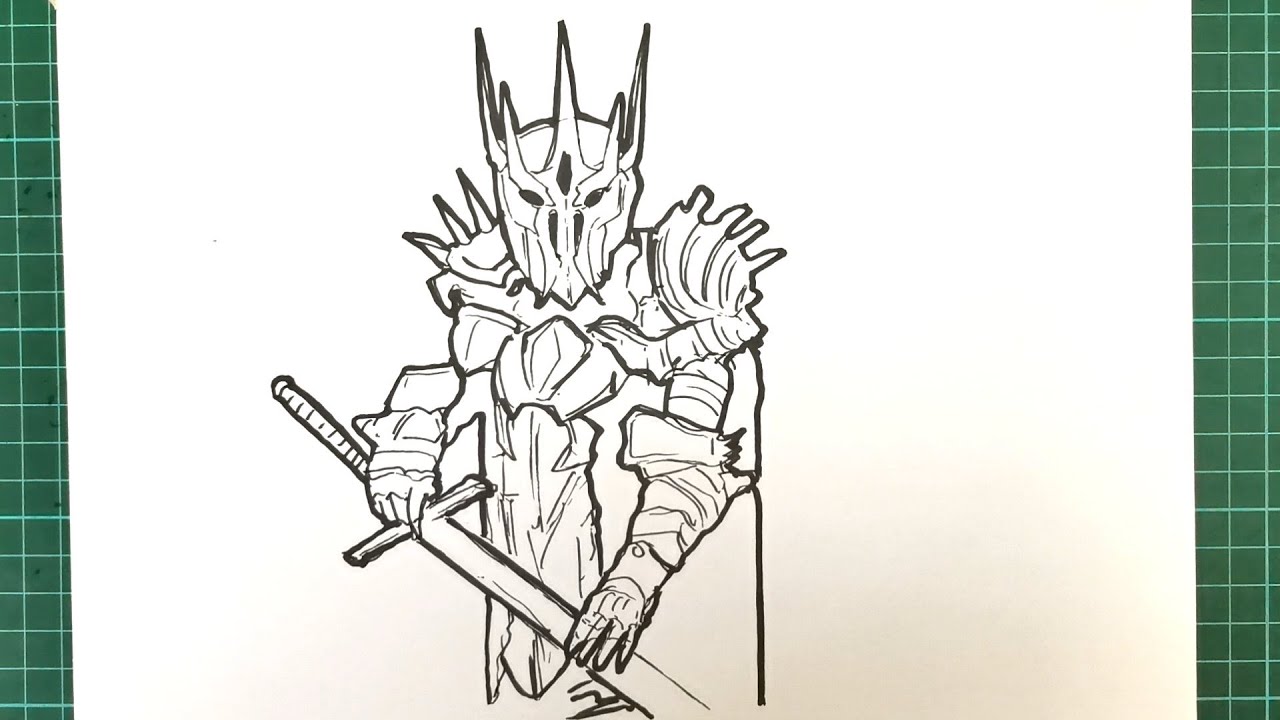 How to Draw Sauron from Lord of the Rings
