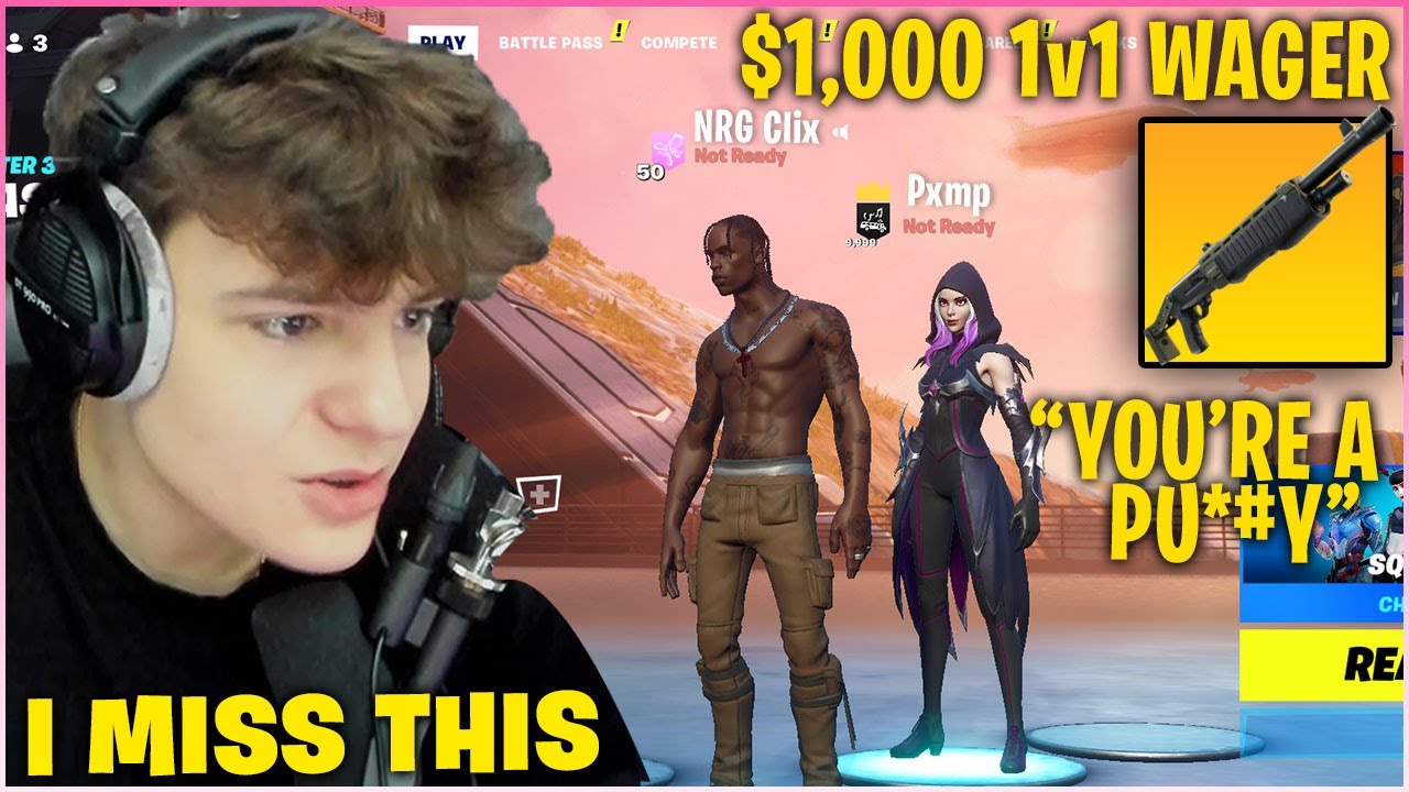 CLIX Returns To ZONE WARS WAGERS & CHALLENGED CREATIVE Warrior To 1v1 Wager For $1,000! (Fortnite)