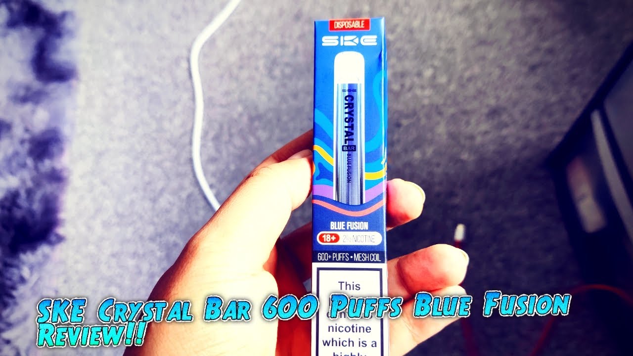Ske Crystal Bar 600 Puff Blue Fusion Vape Review!