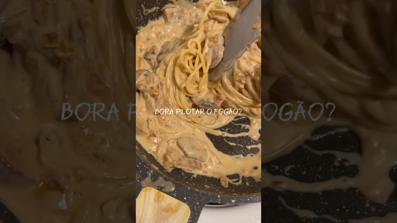 Essa massa com cogumelos cremosos v&atilde;o te conquistar