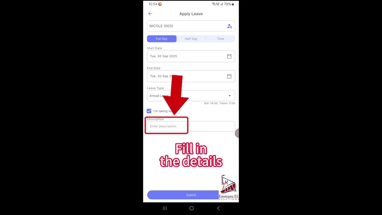 SQL HRMS - Manager apply leave on behalf of Employee