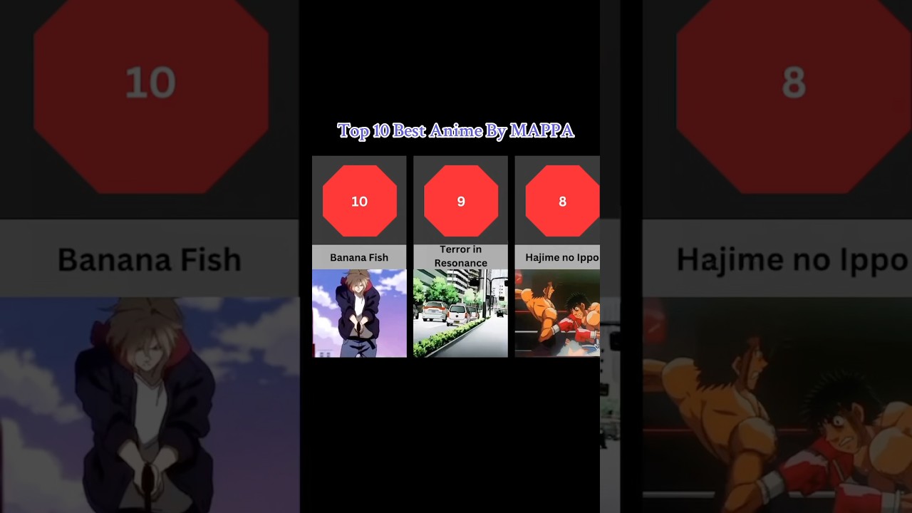Top 10 Studio MAPPA’s Pieces of art 