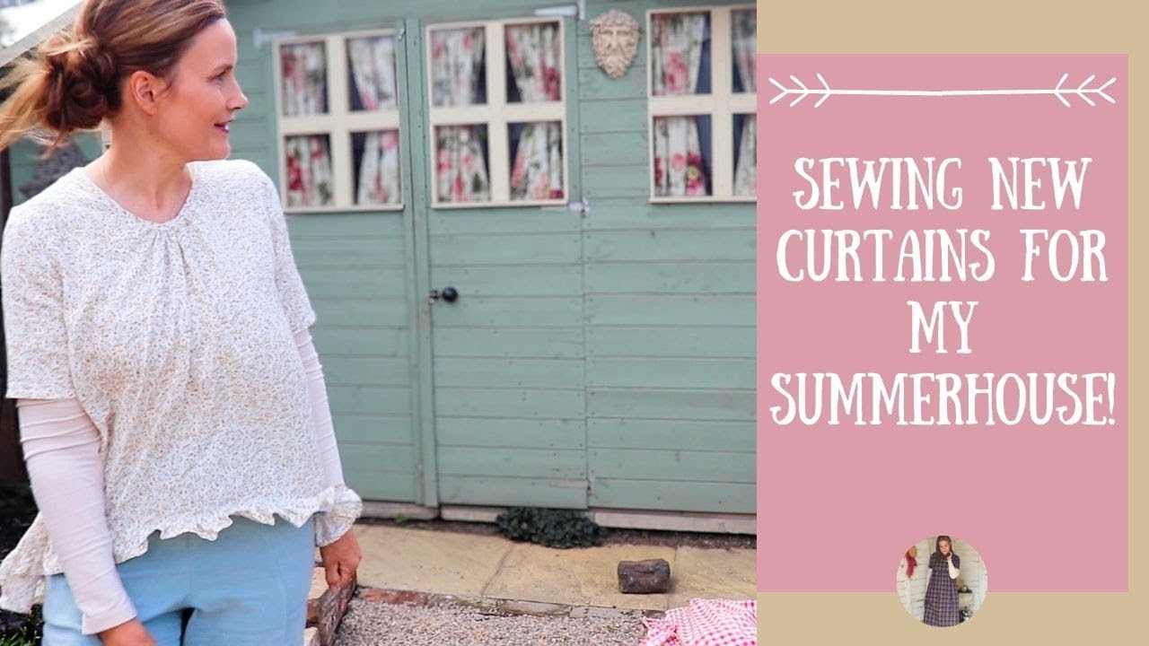 Sewing New Curtains For My Summerhouse - Upcycled and Repurposed