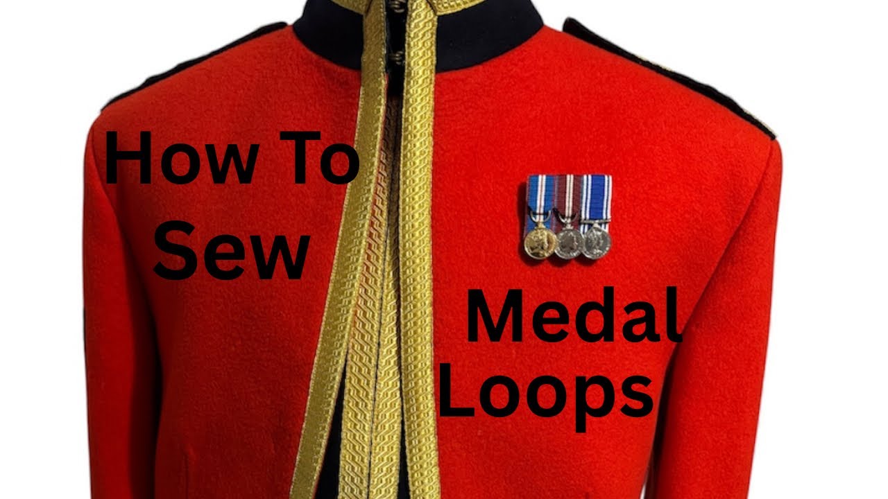 Как пришить петли для медалей к военной форме #britisharmedforces #messdress #uniform