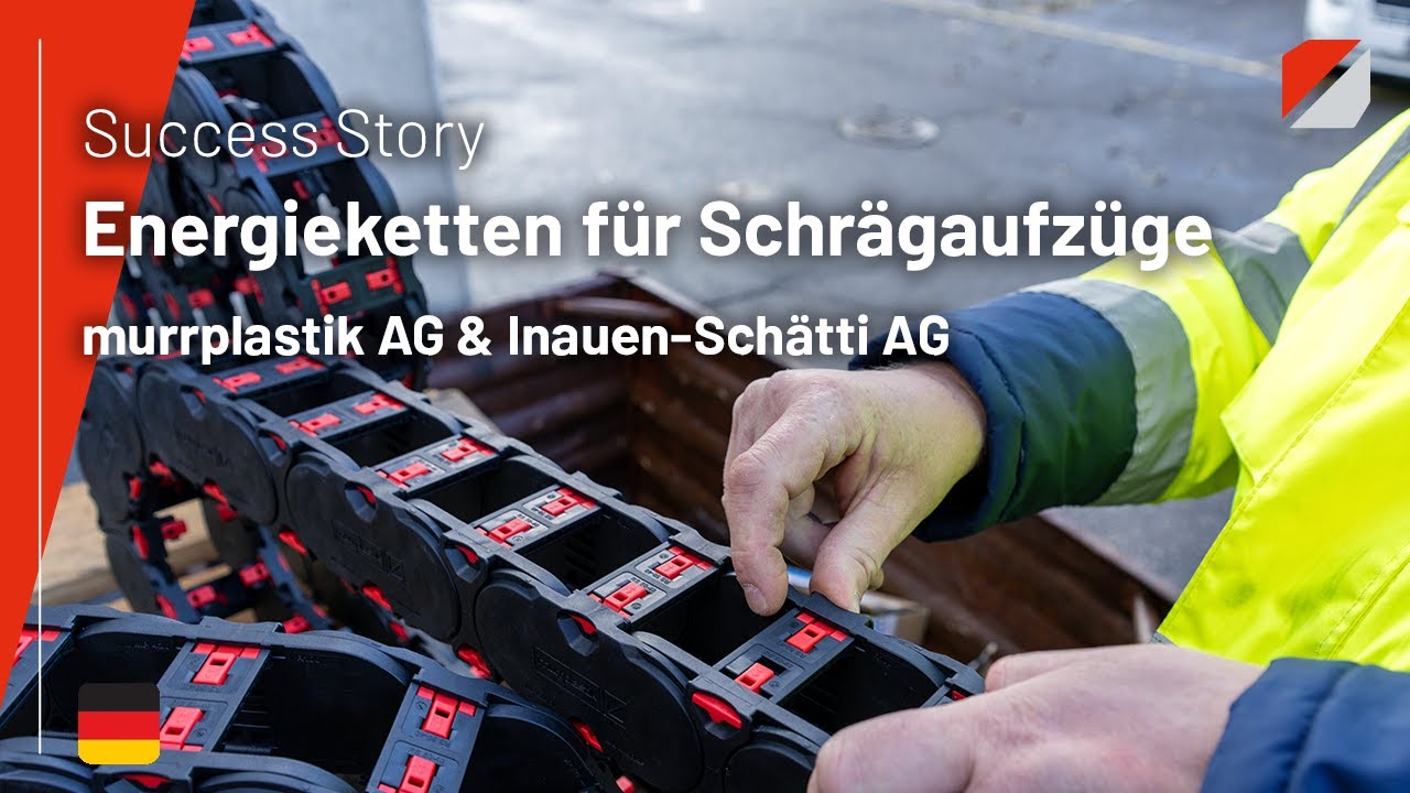 Energieketten für Schrägaufzüge