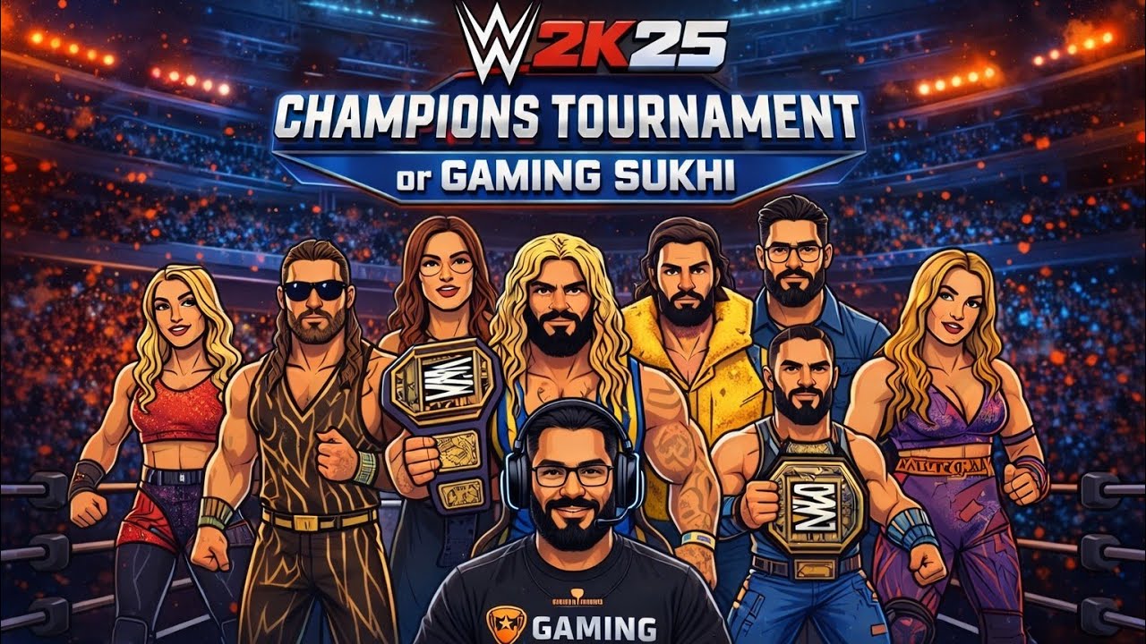 WWE 2K25 🔥 WWE Champion Ban Gya 🏆 | Full Match | Live Gameplay Hindi/Punjabi