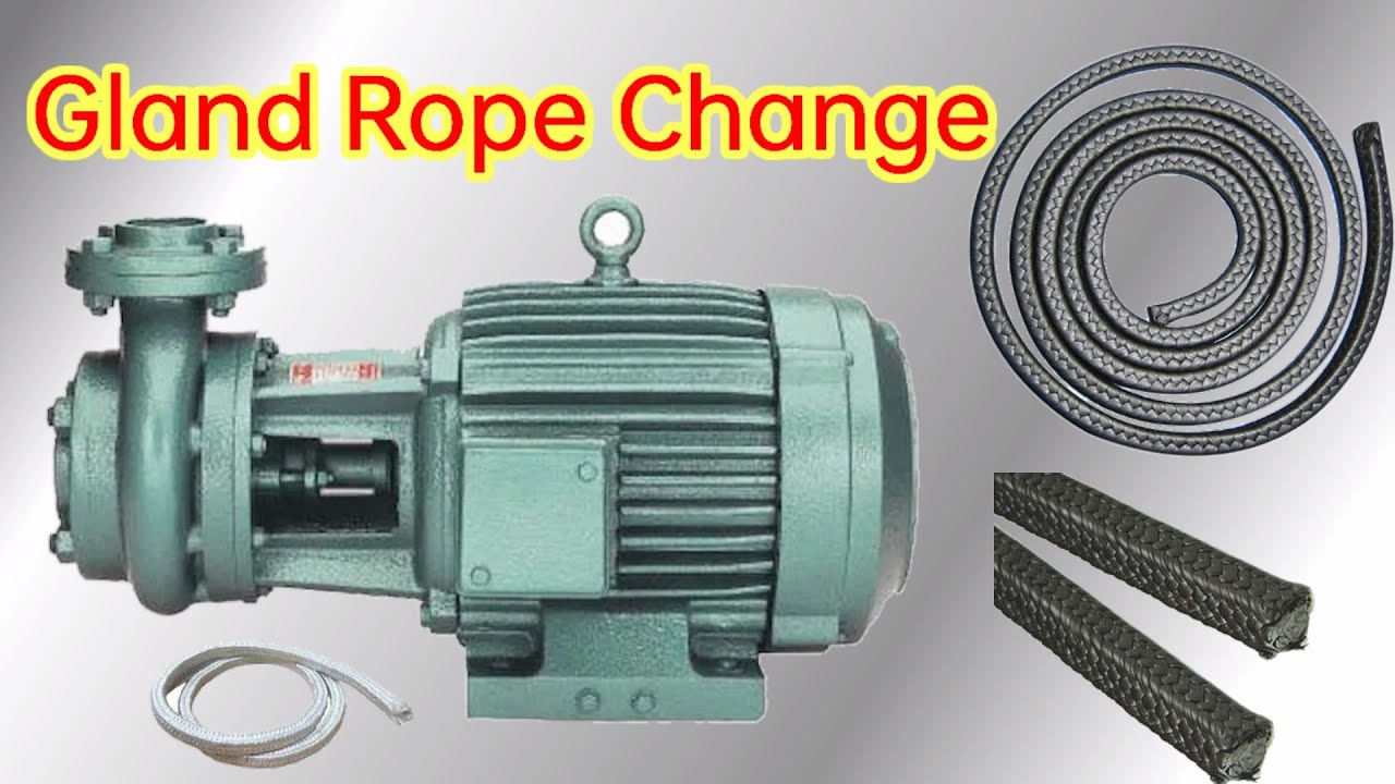 How to Change Water Pump Motor Gland Rope | Step-by-Step Guide