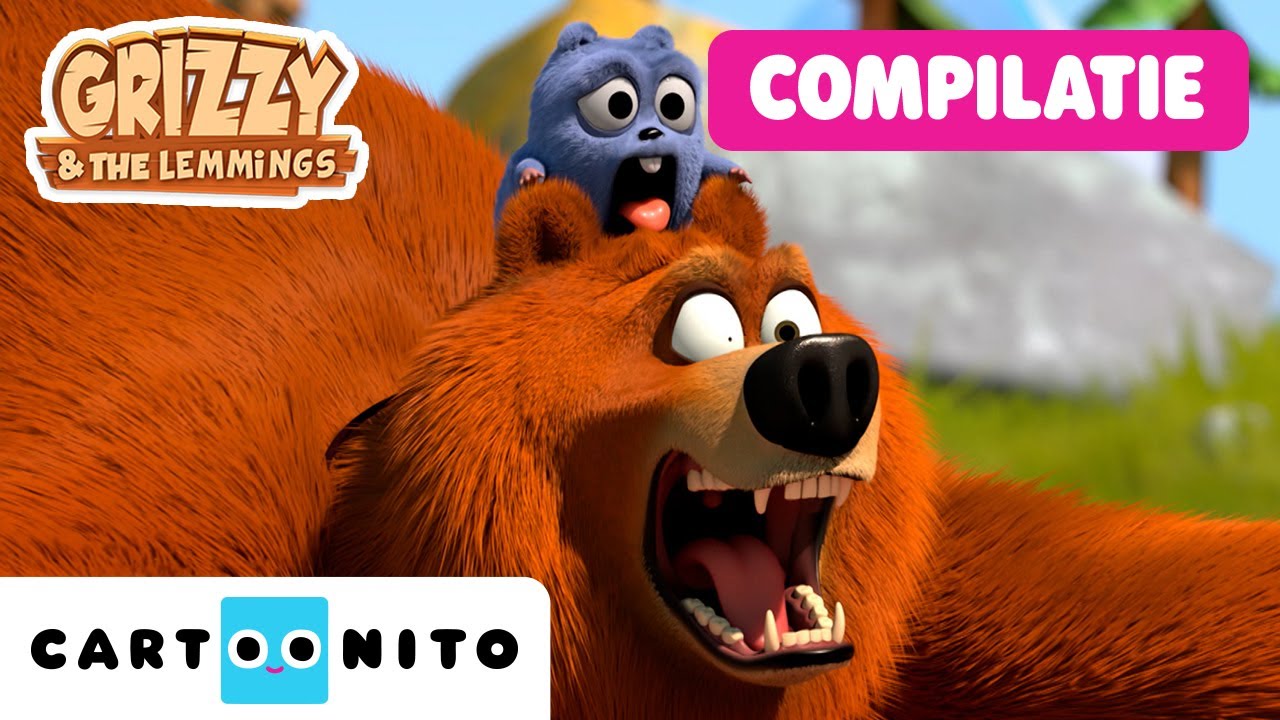 Bijna 1 uur Grizzy en de Lemmings | Compilatie speciaal voor kids | Cartoonito
