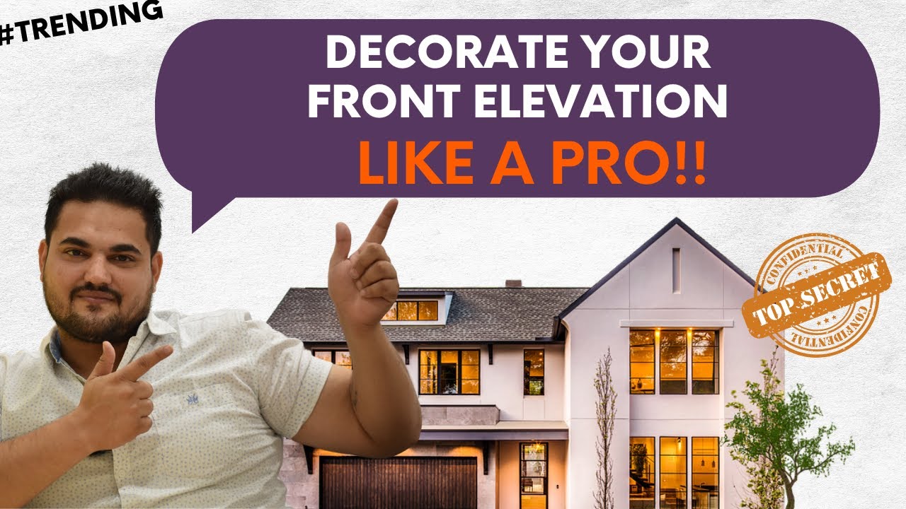 Building Front Elevation Design, Balcony Elevation Design, Front Design of House, House Front Wall