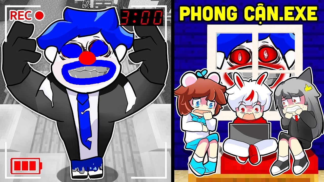 Đừng Mở Cửa Cho PHONG CẬN.EXE VÀO 3H SÁNG Trong Minecraft * Hero Team Thoát Khỏi PHONG CẬN.EXE 😨