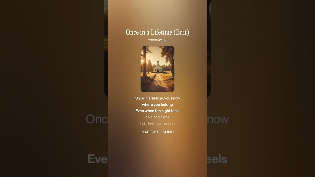 Once in a Lifetime #ai #music #aimusic #christianmusic #emotional