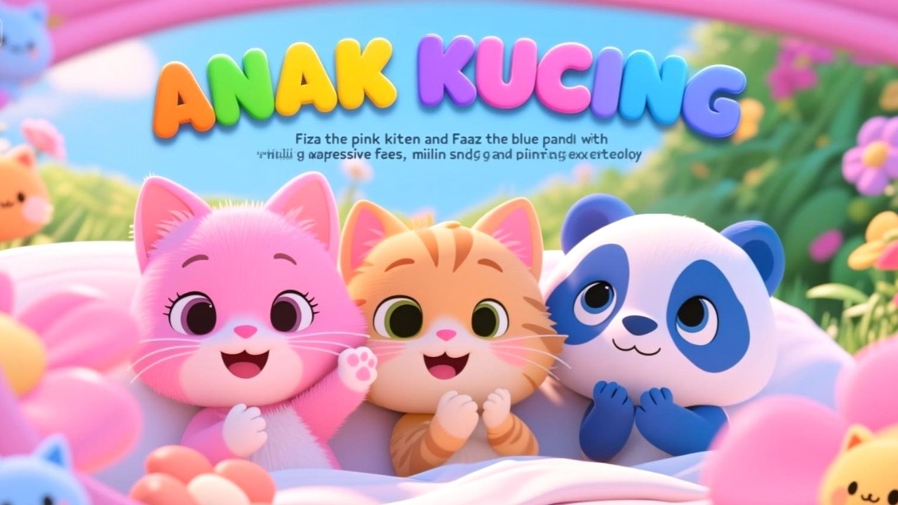 Lagu Anak Anak | Anak Kucing Meong Meong 🐱 Lagu Anak Lucu | Lagu Anak Populer | Baby Faaz