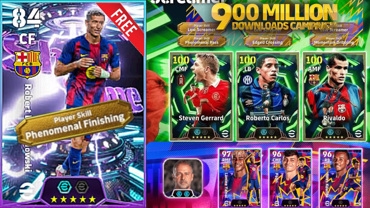 NEW &ldquo;LOW SCREAMER&rdquo; SKILL OF THE GAME AND CELEBRATING 900M FREE DOWNLOADS R. LEWANDOWSKI || Efb2026