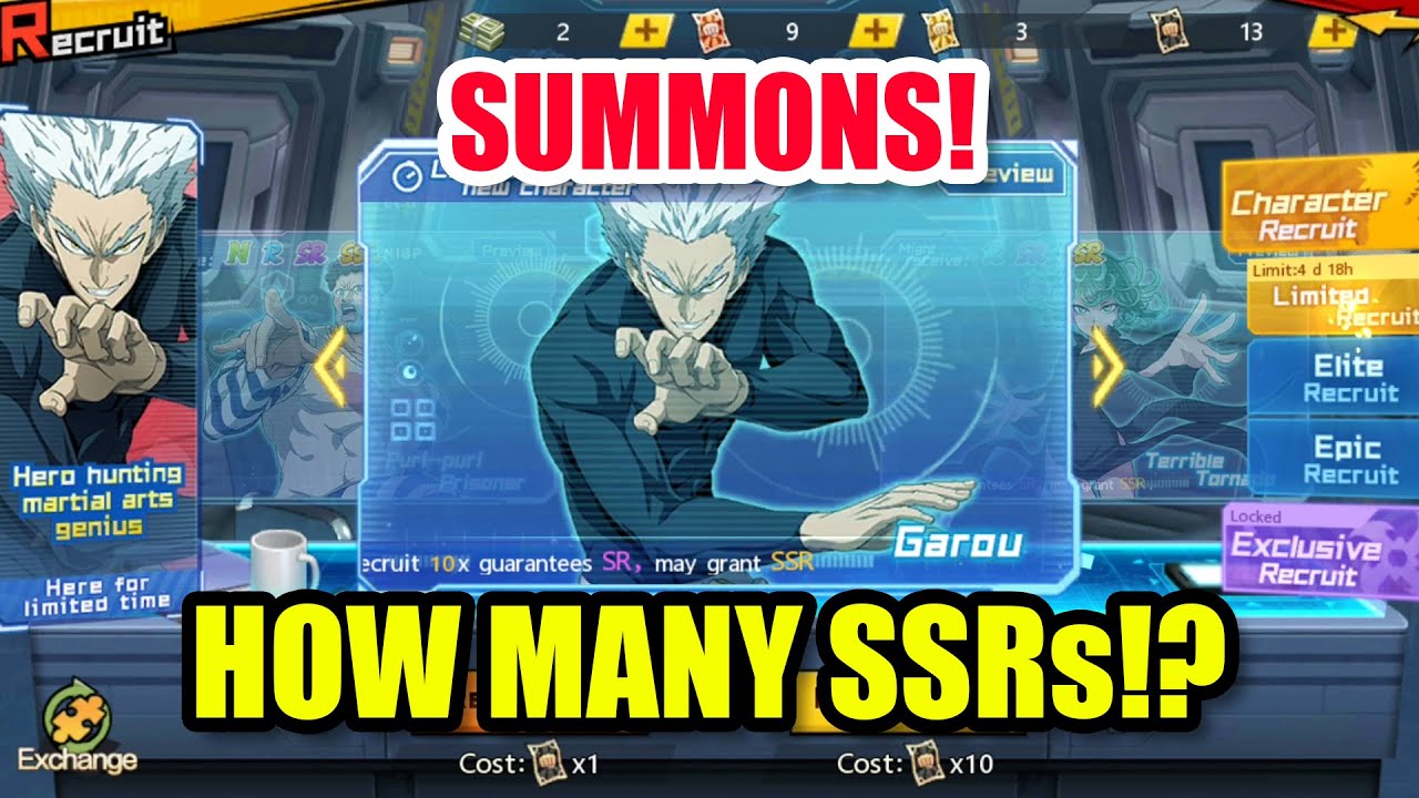 DAY 7 GAROU SUMMONS! How Many SSRs Are There!? [One Punch Man: THE STRONGEST]