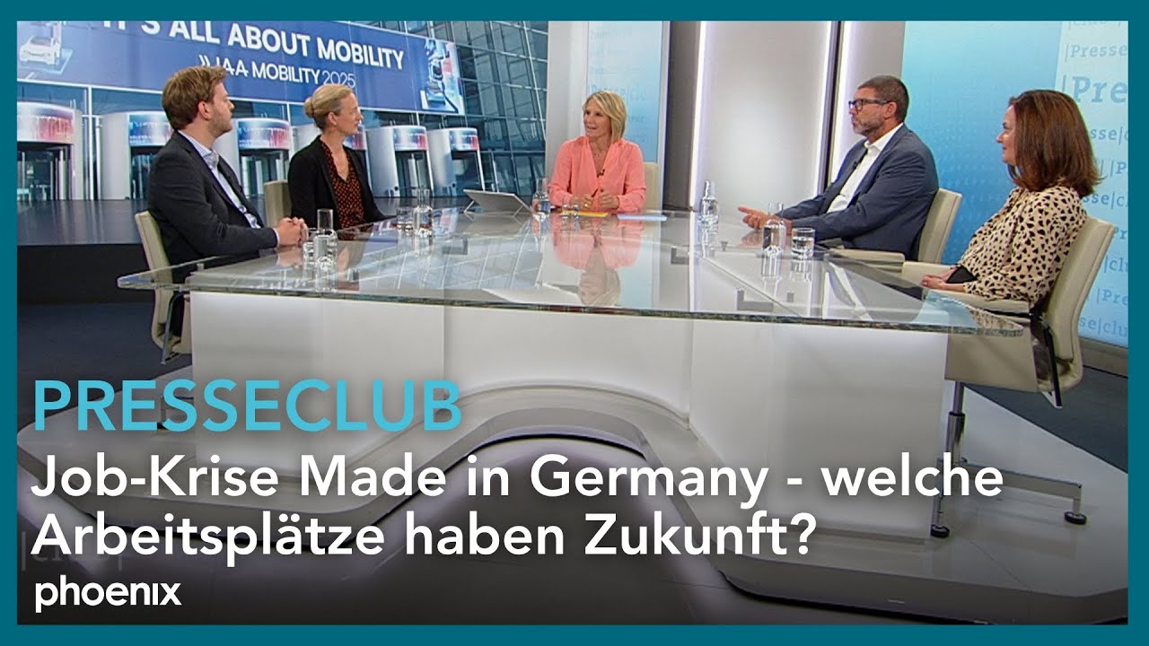 Presseclub: Job-Krise Made in Germany - welche Arbeitsplätze haben Zukunft?