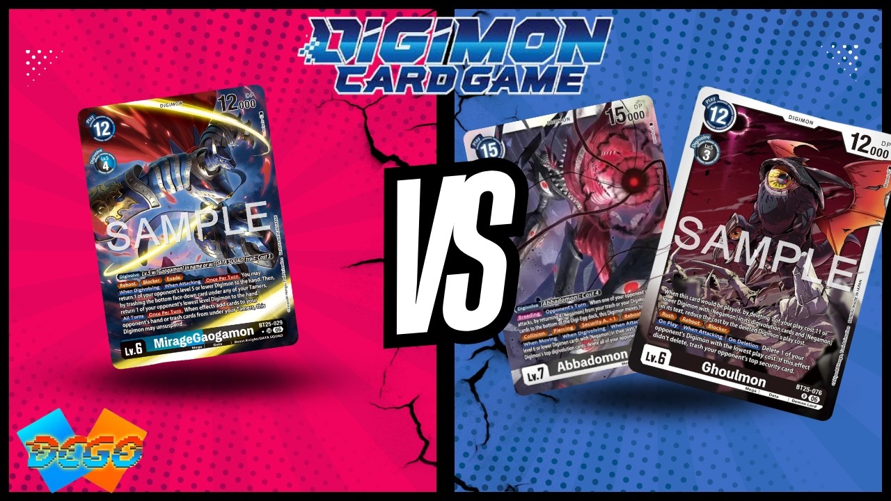 MirageGaogamon Vs. Negamon/Ghoulmon! - BT25 Fights | DCGO Gameplay | Digimon TCG