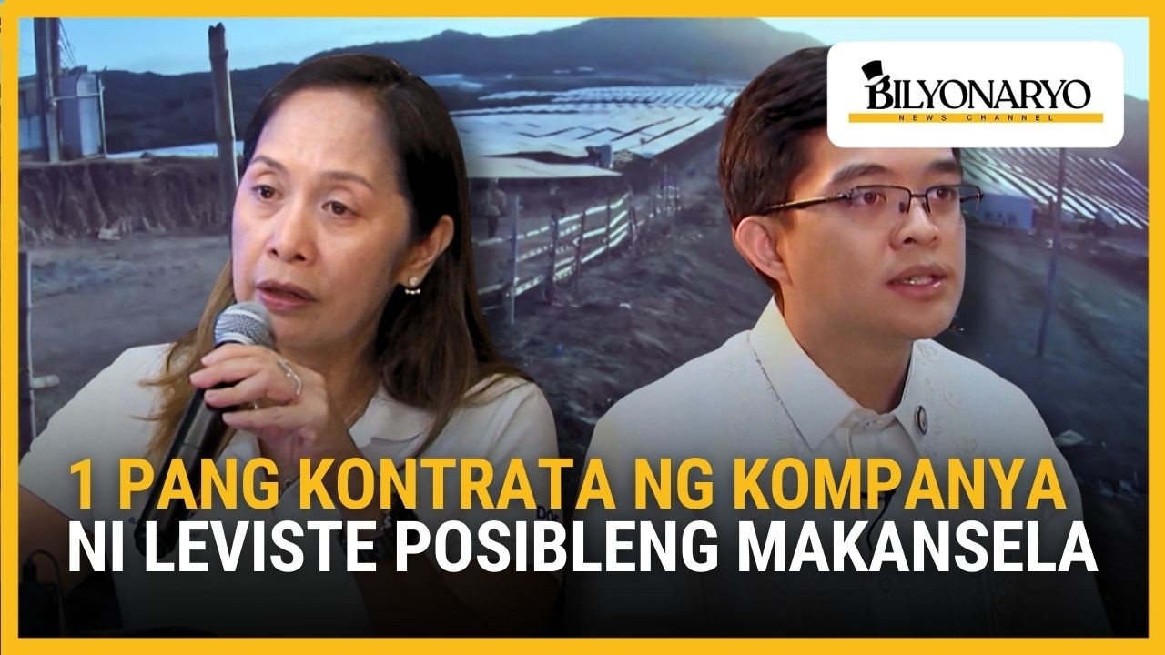 DOE, posibleng kanselahin ang isa pang kontrata ng Solar Philippines ni Rep. Leandro Leviste