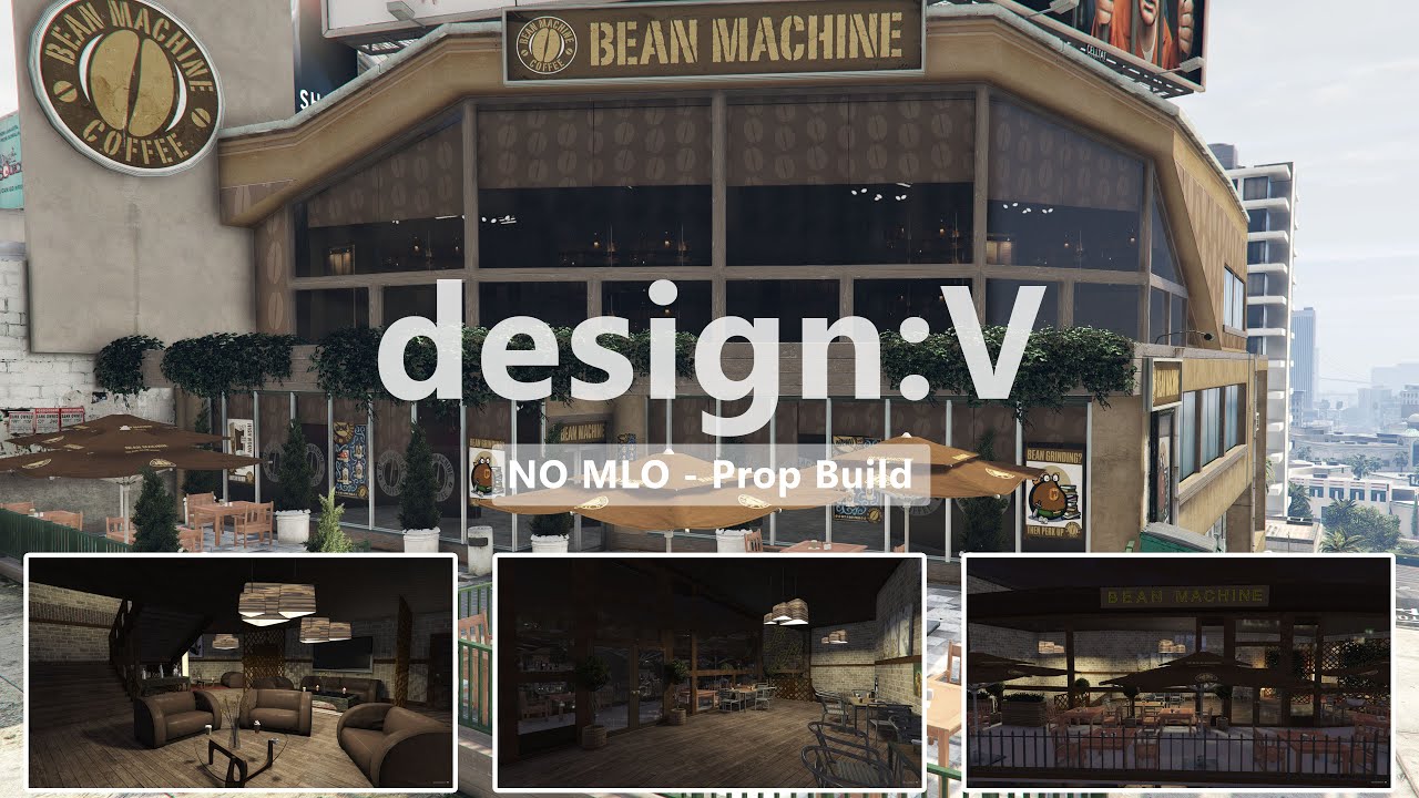 [NO MLO - Prop Build] Bean Machine Coffee Shop (www.rina-roleplay.com)