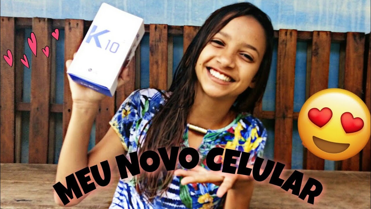 ABRINDO MEU LG K10 DOURADO!!!! ❤