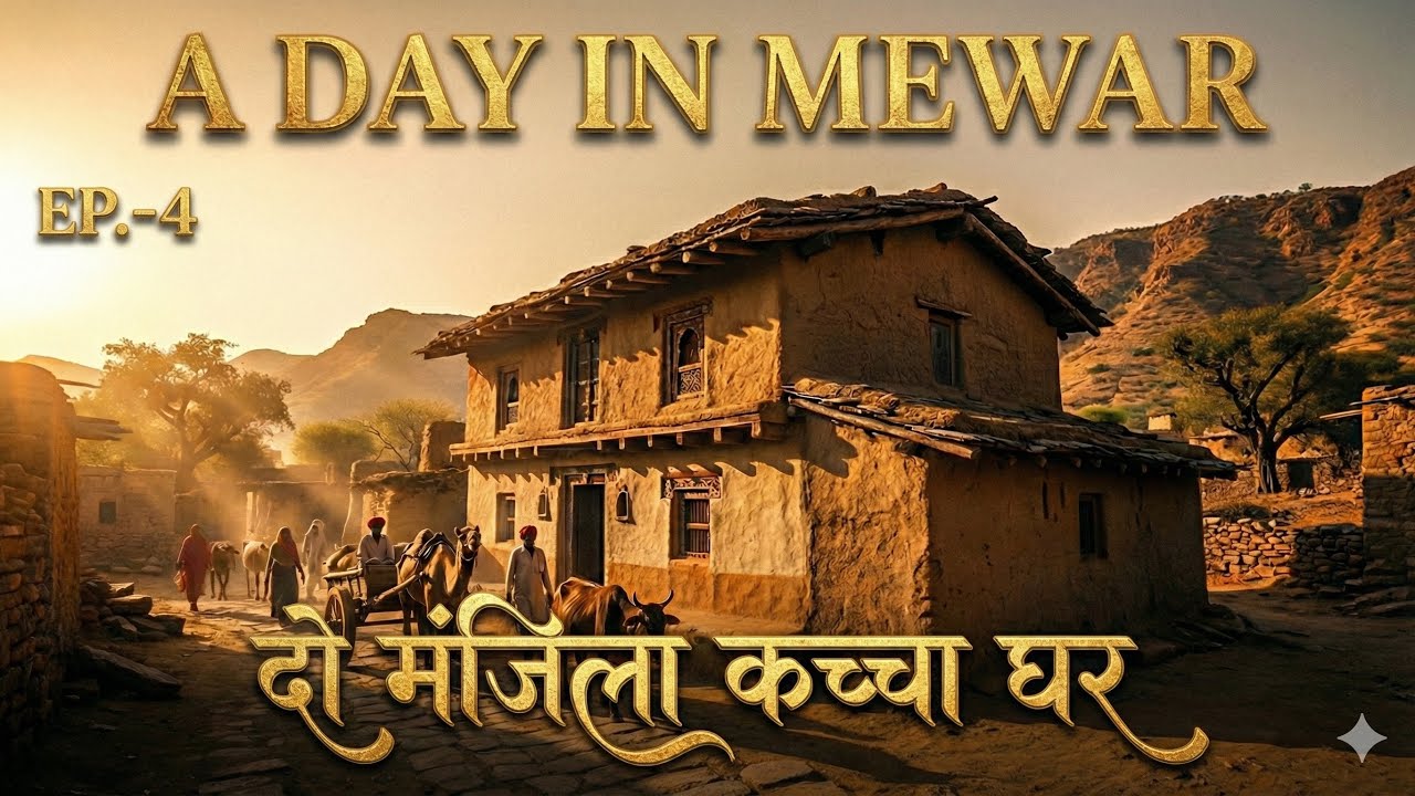 2 Floor Ka Mitti Ka Ghar 😳 Sach Me Possible?! #shorts #village #rajasthan 