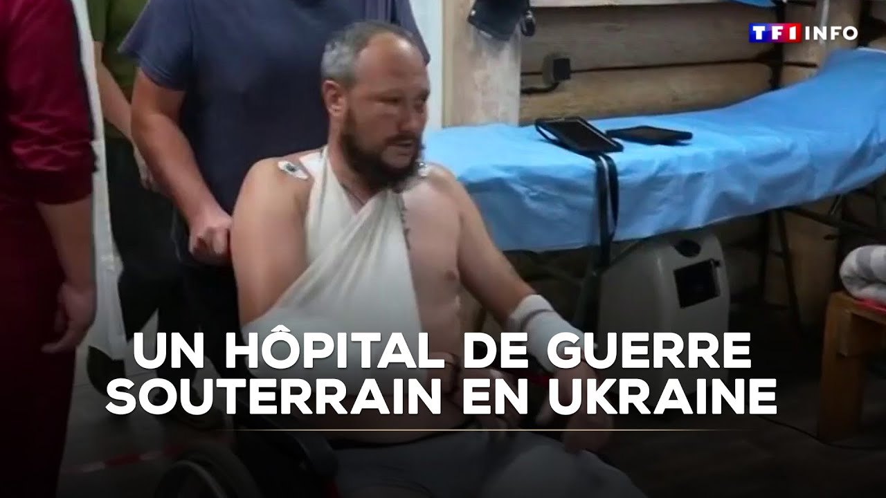 Guerre en Ukraine : immersion au cœur d'un hôpital souterrain｜TF1 INFO