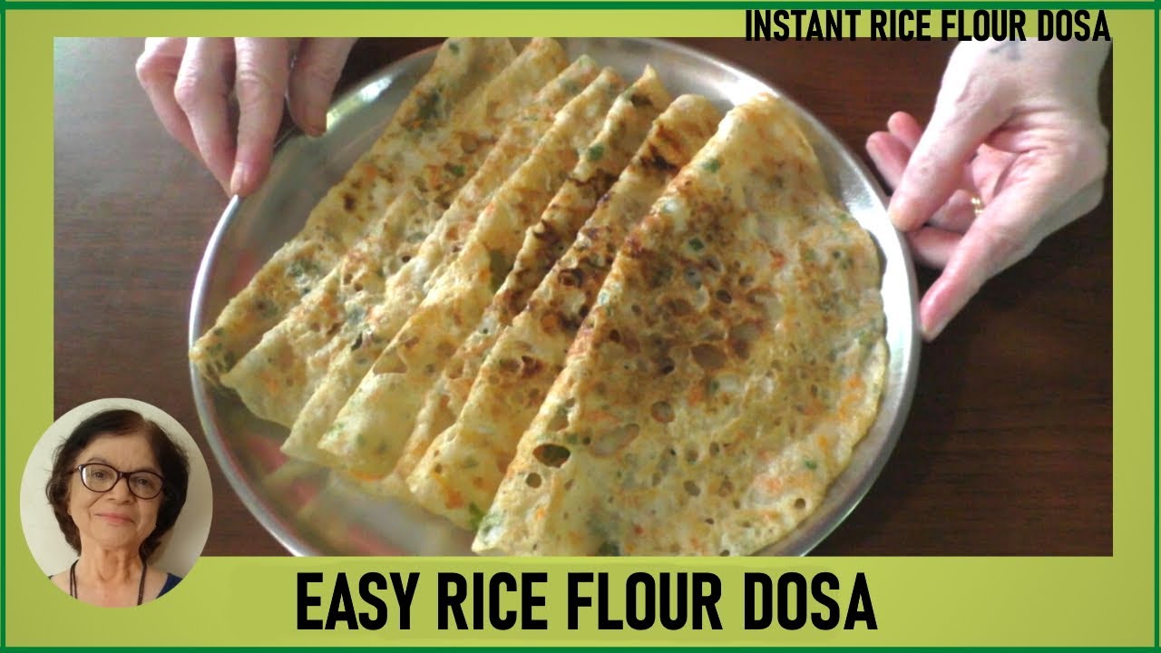 Easy Rice Flour Dosa / Just Mix With Water And Cook / Instant Rice Flour Dosa With Veggies