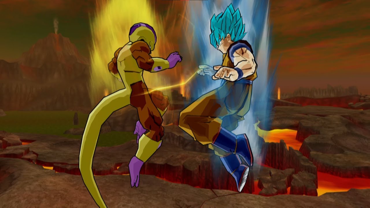 Goku SSJ Blue VS Golden Freeza - Dragon Ball Z Budokai 3 Deluxe Edition (mod)