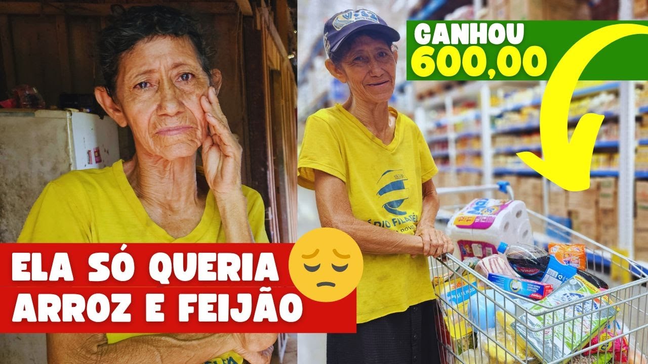 ESSA HISTÓRIA ME FEZ CHORAR! IDOSA SEM NADA PARA COMER💔 FIZ UMA SURPRESA!