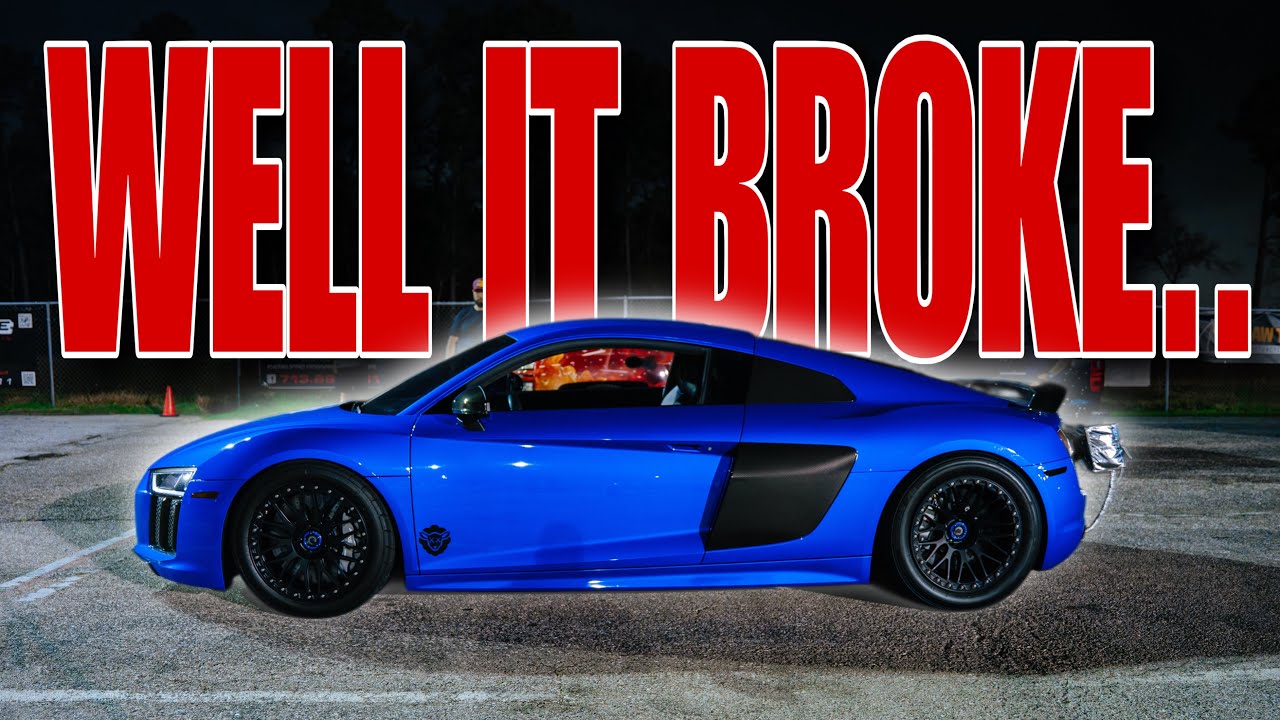 I BROKE MY SHEEPEY TWIN TURBO R8 AT THE TRACK!