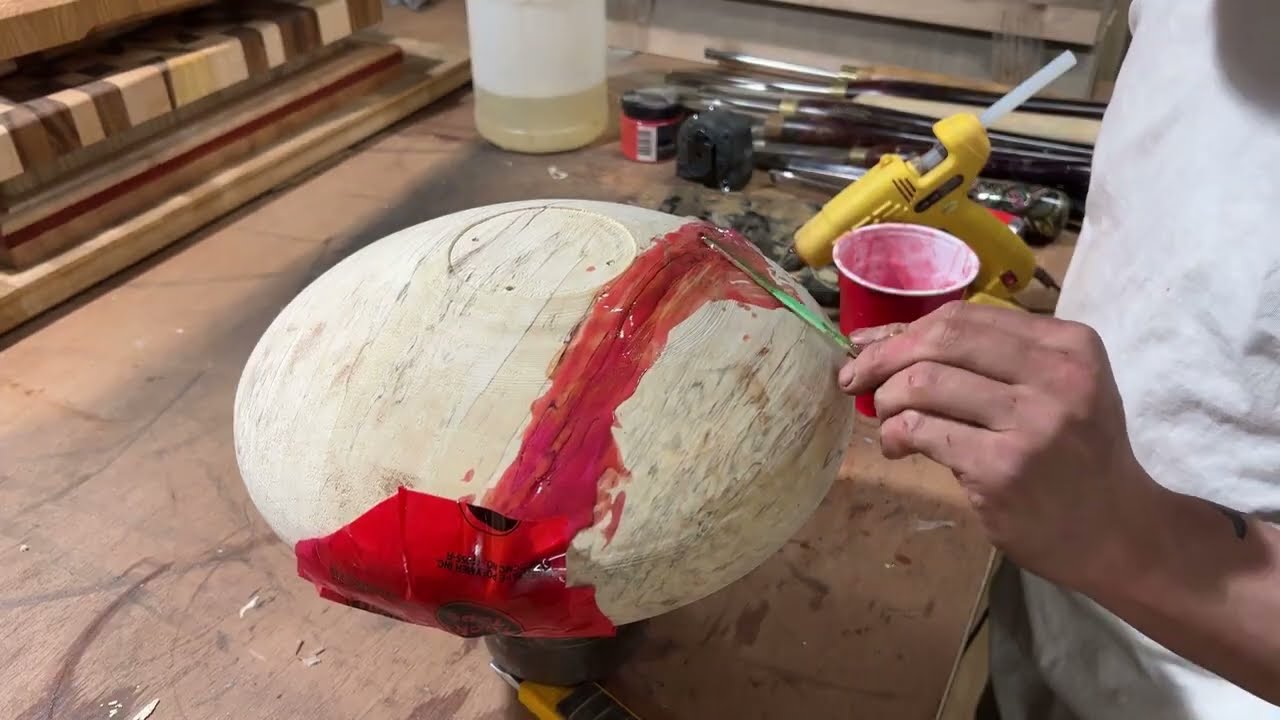 Woodturning - ugly log turn into 1500$ piece  of art