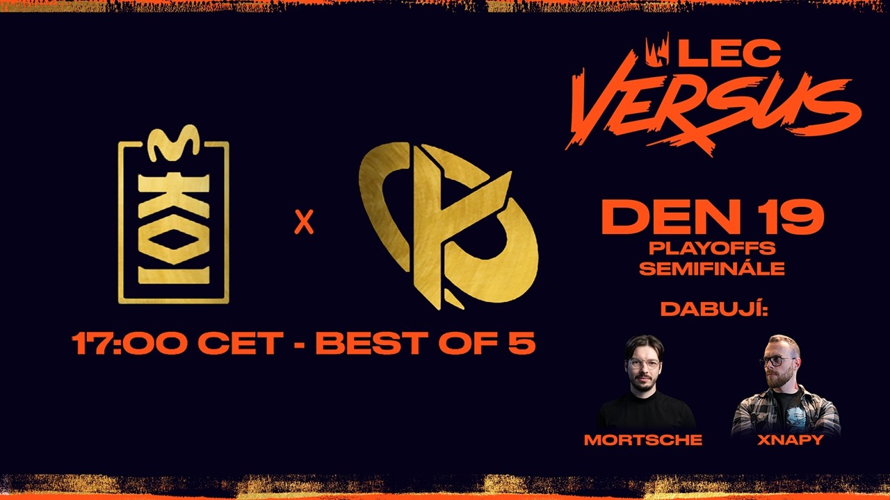 LEC Versus co-stream | D19 - BO5 Fearless | MKOI vs KC | Playoffs W7D2 | #WatchLEC - pokračování
