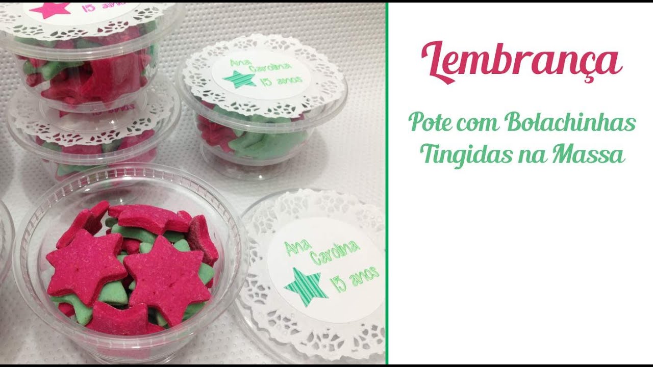 Lembran&ccedil;a  Pote com Bolachinhas - Scrapfesta