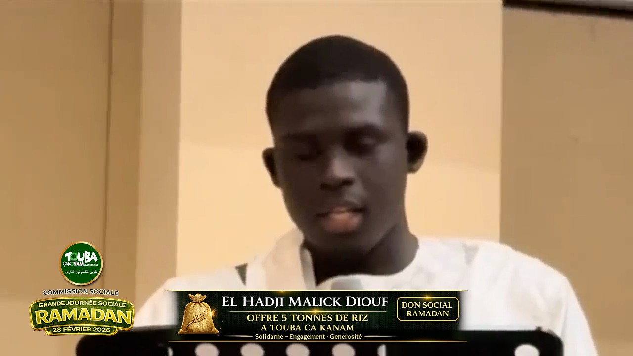 El Hadji Malick Diouf offre 5 tonnes de riz à Touba Ca Kanam