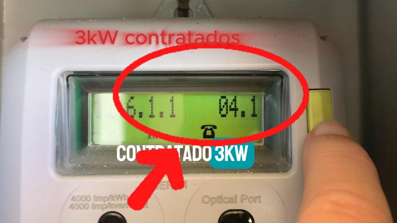 Cómo ver la potencia maxima usada... en el contador