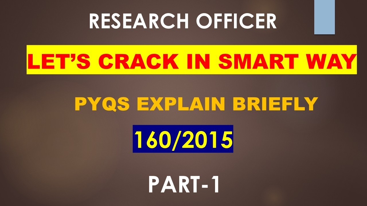 RESEARCH OFFICER | 160/2015 PYQs EXPLAINED EASILY | STATISTICS | KERALA PSC