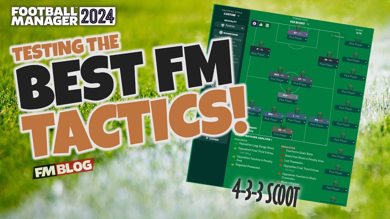 FM24 Tactics - 433 scoot | The Best Tactics of Football Manager 2024