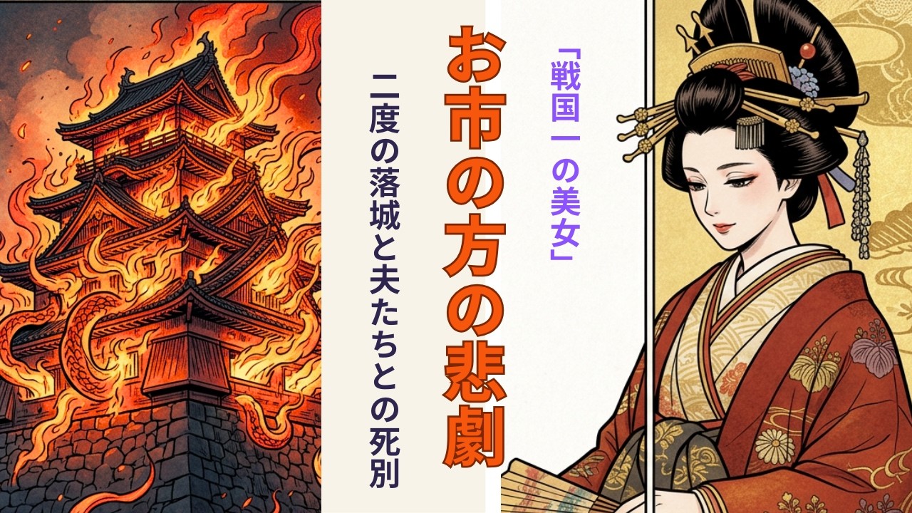 【戦国一の美女】お市の方の悲劇。二度の落城と、夫たちとの死別