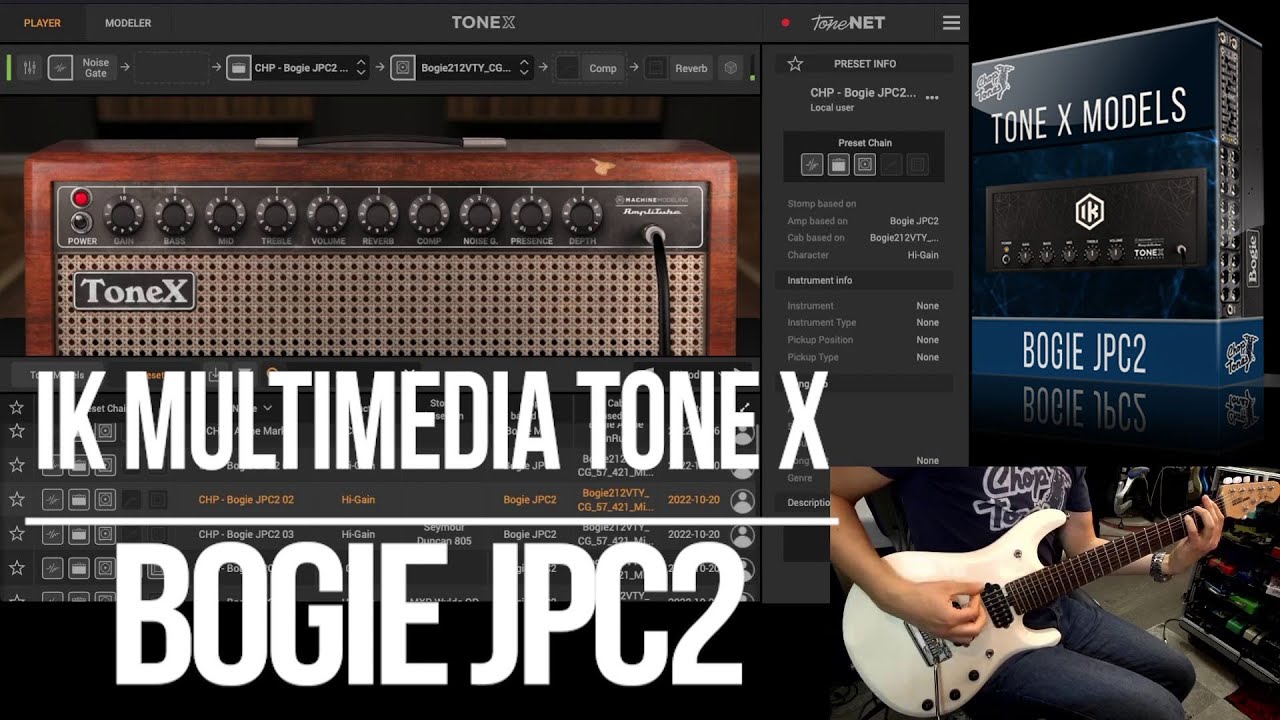 Tone X Models Pack | Bogie JPC2 | Playthrough Demo (Mesa Boogie JP2C John Petrucci Signature)