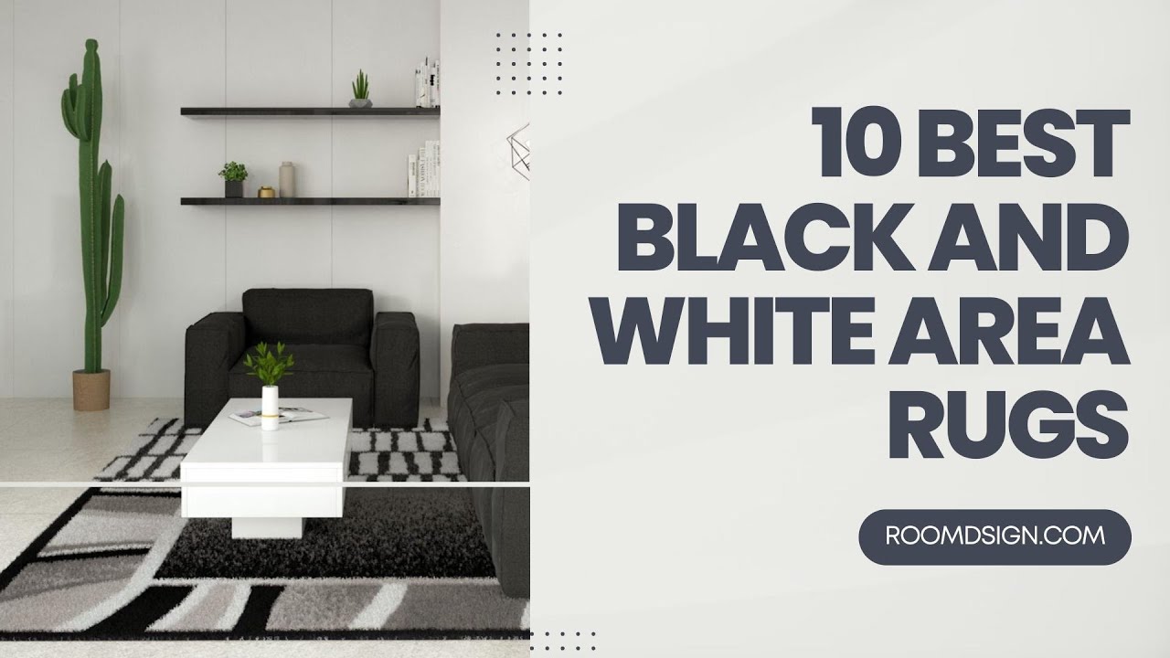 Best Black and White Rug for Living Room