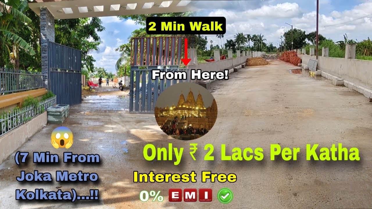 Affordable Plot/Land Near Swaminarayan Mandir 7 Min From Joka Merto | 0% EMI Available (On Highway)