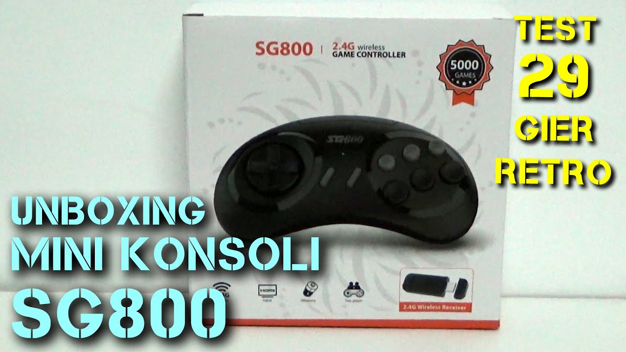 Unboxing mini konsoli do gier - SG800 | 2.4G Wireless Game Controller | 5000 Games