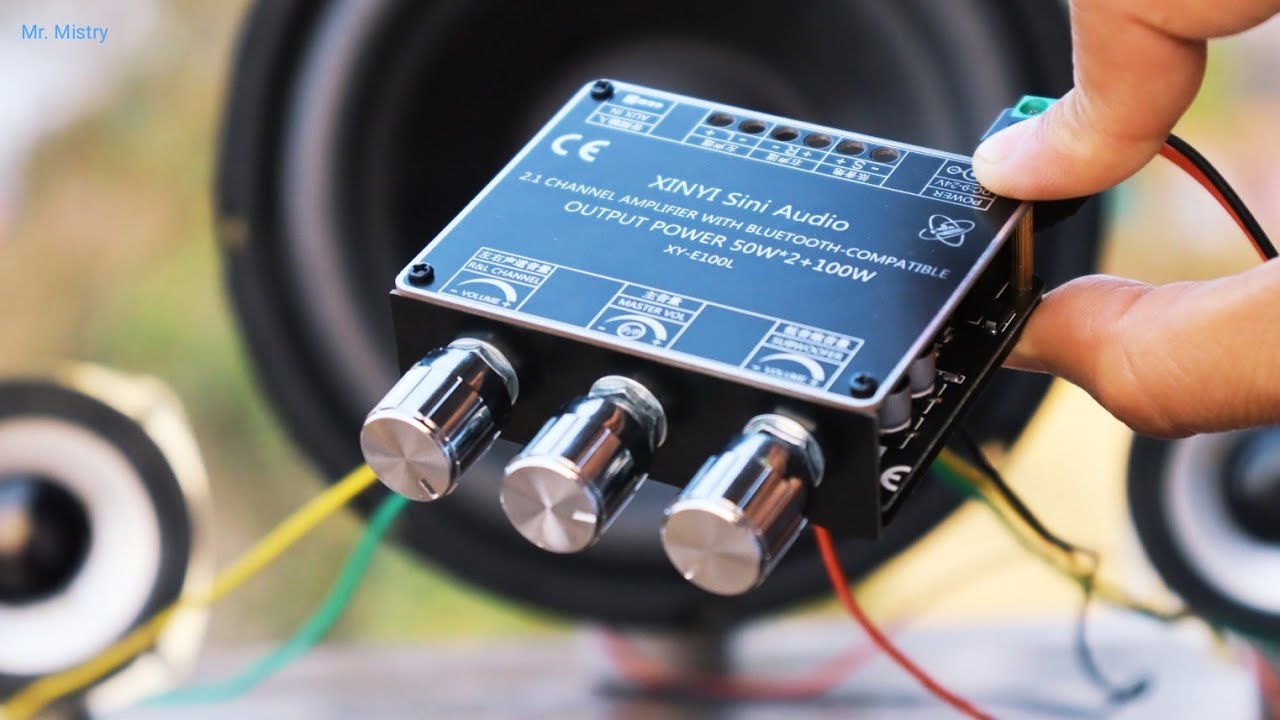 XY-E100L 2.1 Channel Bluetooth Amplifier Board 50WX2+100W