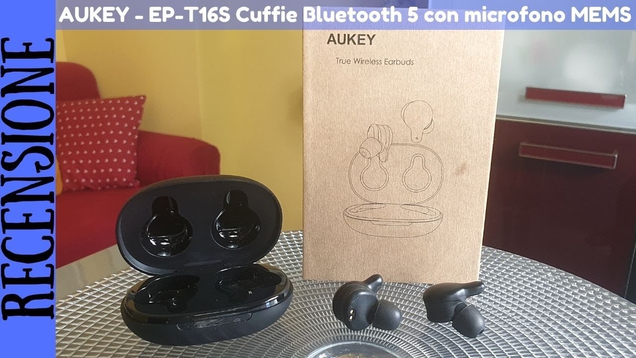 RECENSIONE - AUKEY-EP-T16S Cuffie Auricolari True Wireless con tecnologia del microfono MEMS
