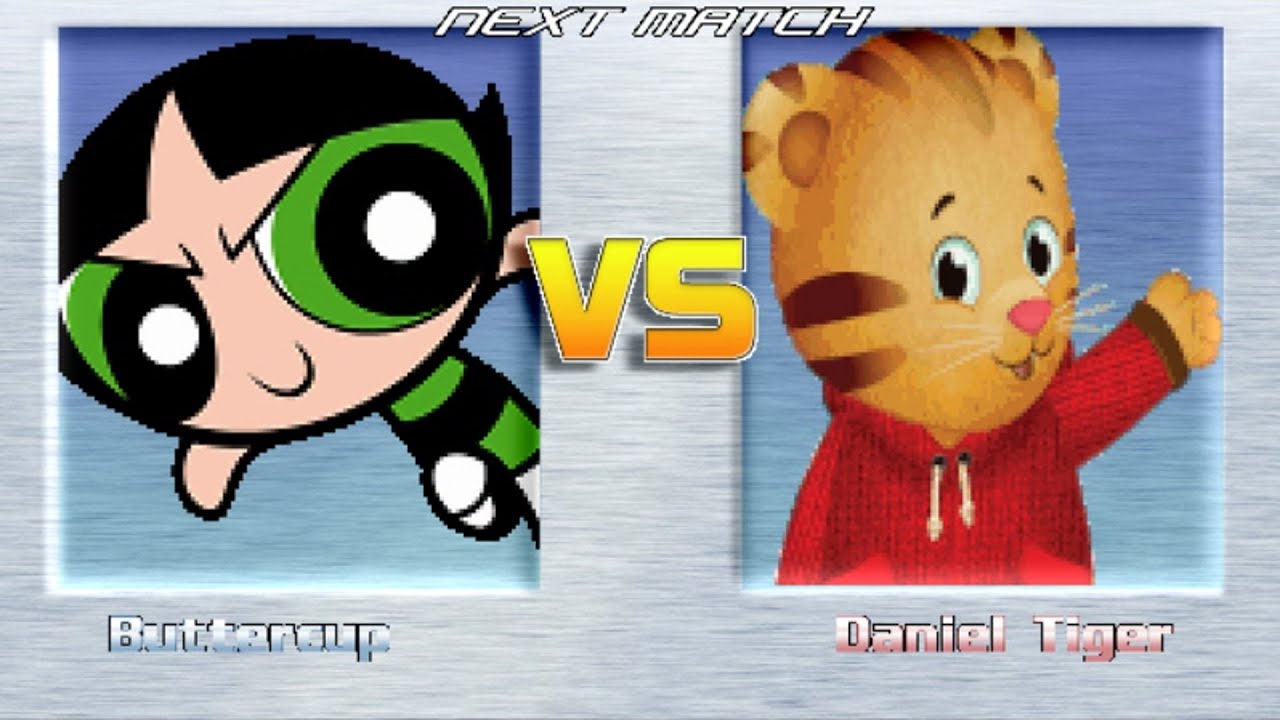 M.U.G.E.N BATTLES | Buttercup vs Daniel Tiger | The Powerpuff Girls vs Daniel tiger's neighborhood