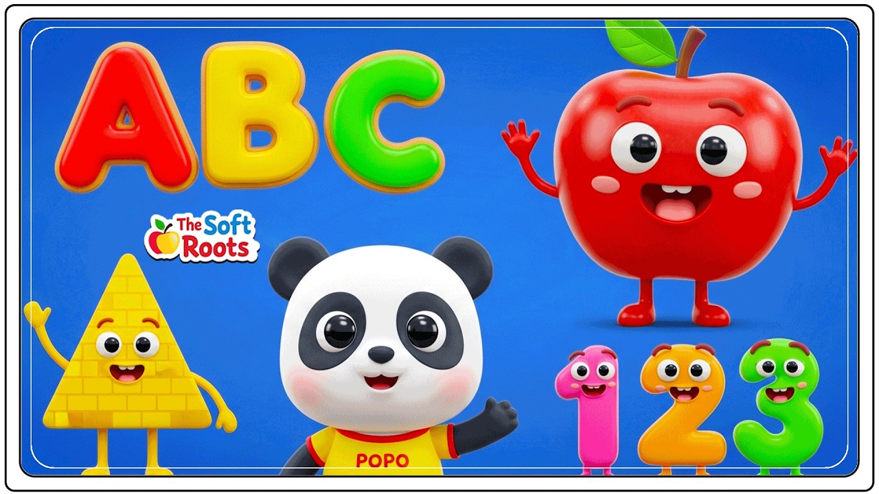 Preschool Learning activities for 3 year olds at home | Learn ABC Phonics Shapes Numbers Colors 🌈