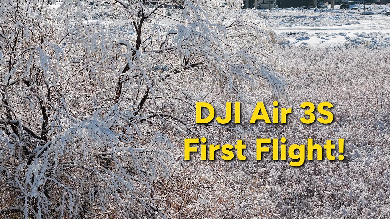 Мой первый полёт с DJI Air 3S | Пусть идёт снег (Наконец-то сон) | 4K60 → Замедленная съёмка 24p