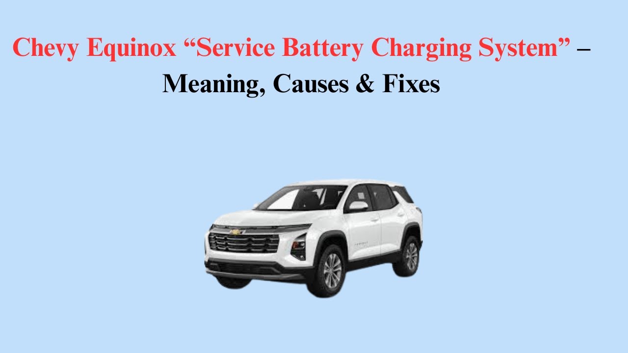 Chevy Equinox “Service Battery Charging System” – Meaning, Causes & Fixes
